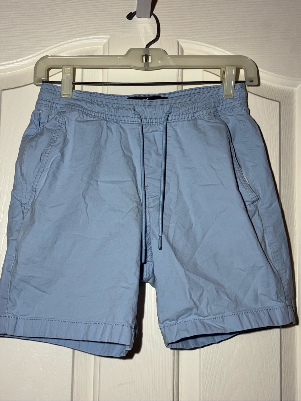 Hollister Light Blue Athletic Drawstring Shorts